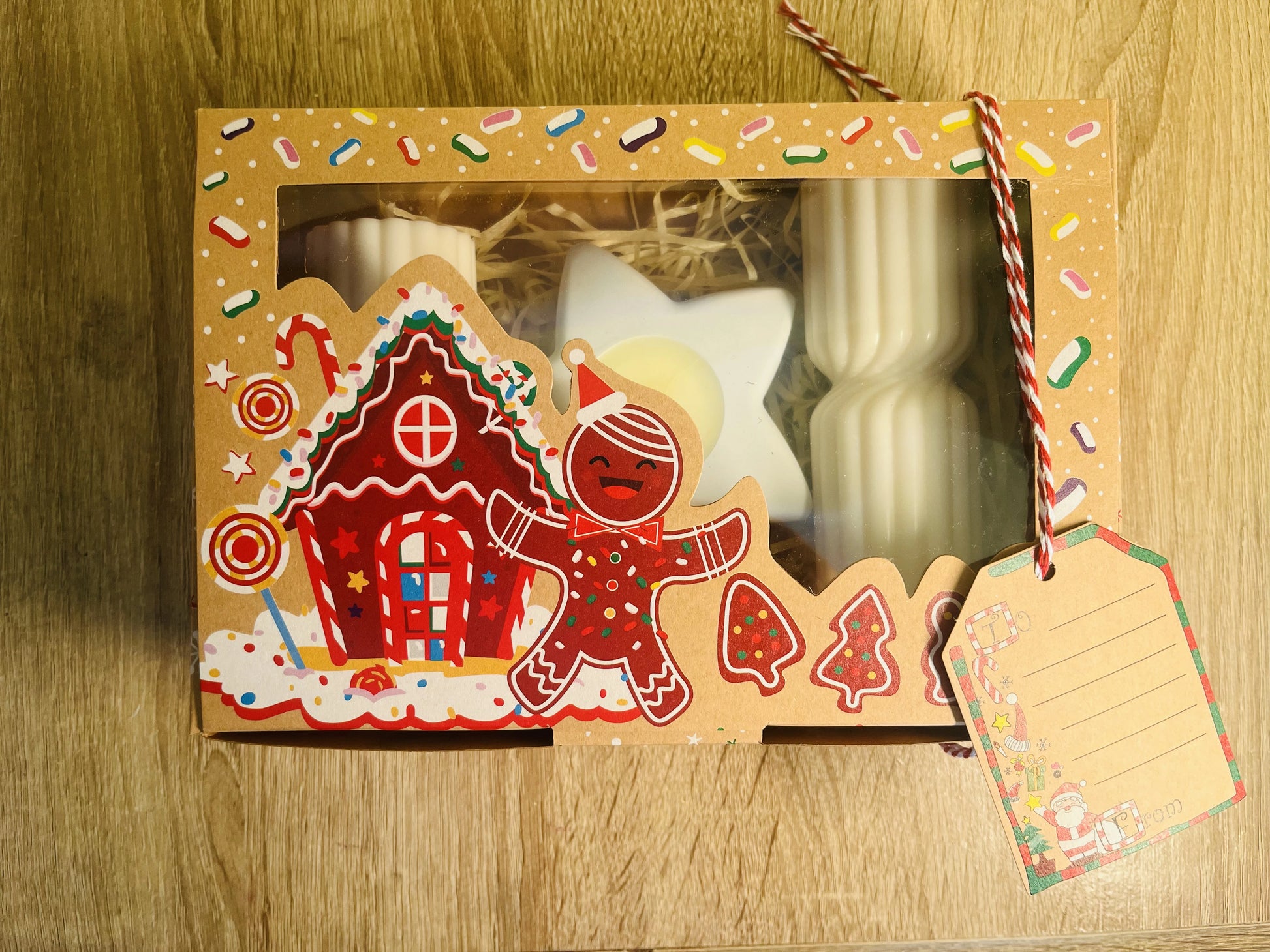 2 κολόνες και ένα πορσελάνινο αστέρι