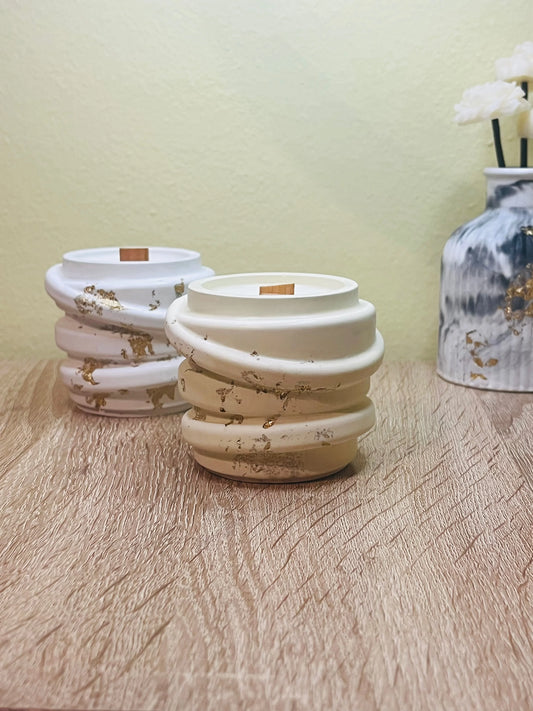 Beige Onda Candle