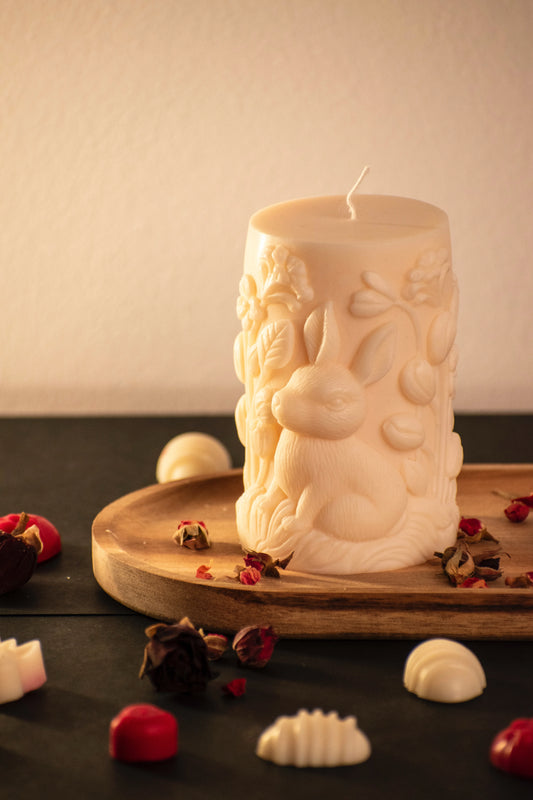 Blossom Bunny Candle