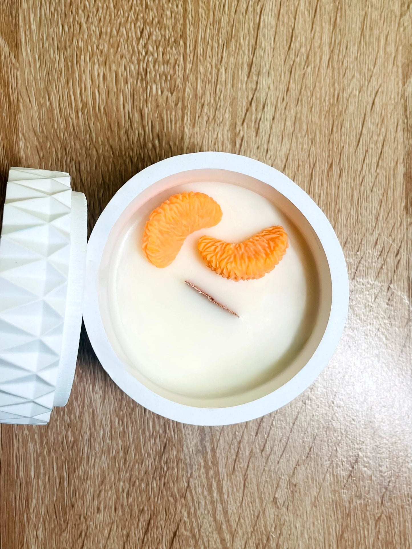 Χειροποίητο πορσελάνινο ποτήρι με κερί σόγιας