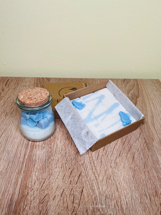 Wax Melts και κερί σε γυάλινο βαζάκι
