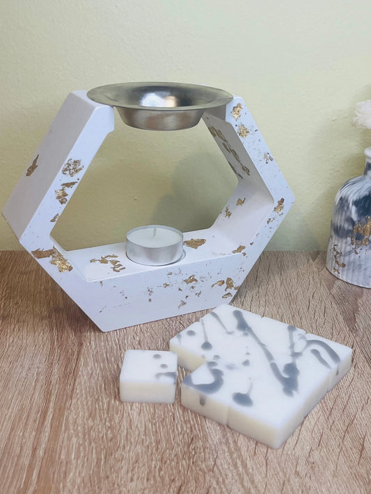 Χειροποίητος καυστήρας - αρωματιστής με 100gr wax melts - Wax Melt Box